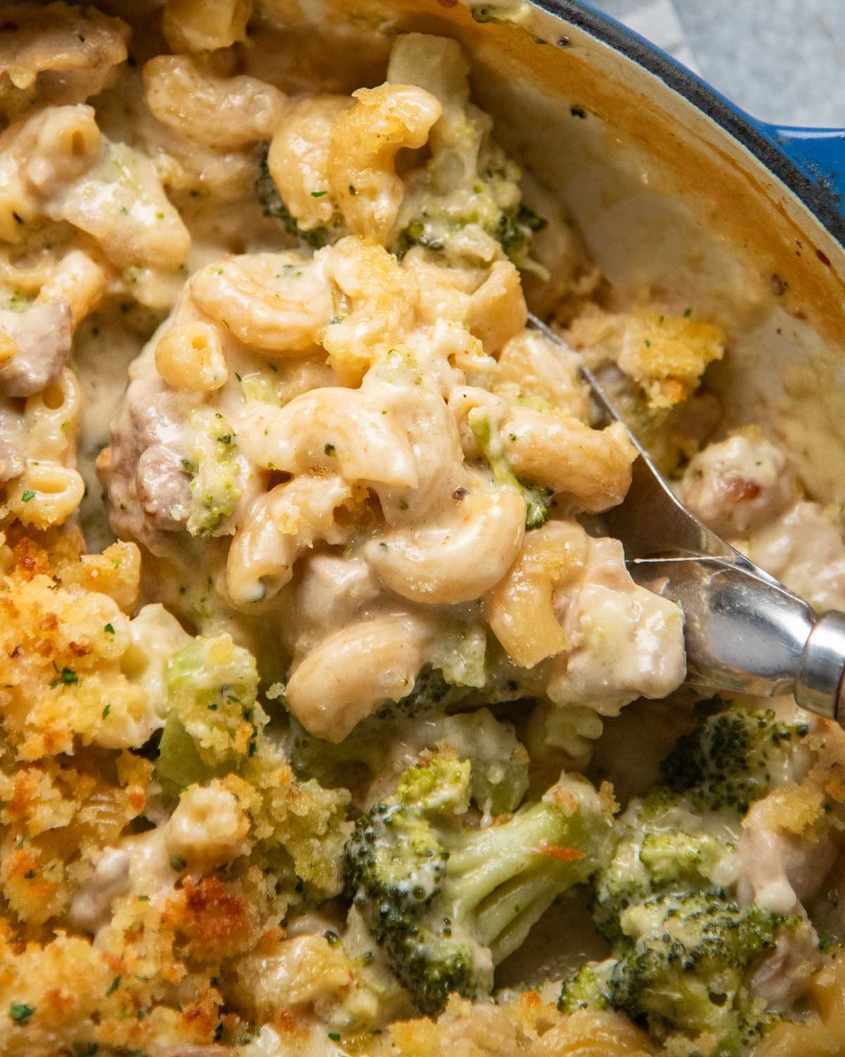 One Pot Chicken Broccoli Mac and Cheese