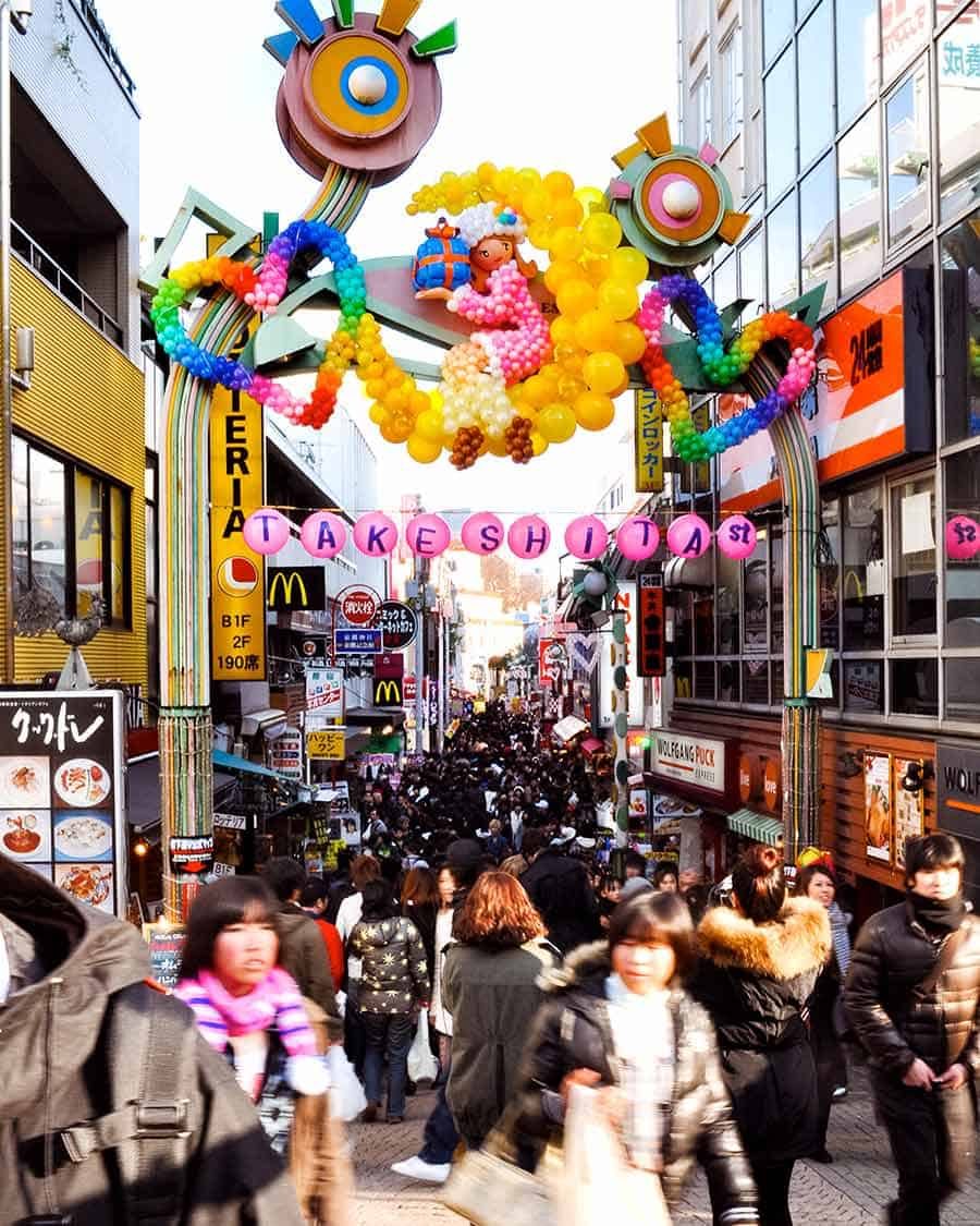 Harajuku - famous for Takeshito Dori street