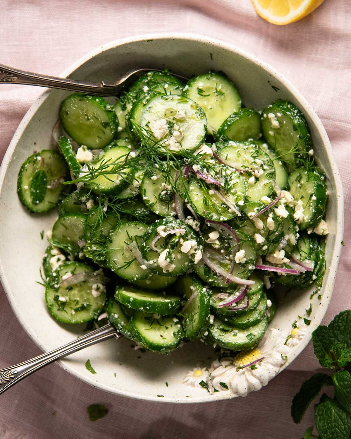 Mediterranean Cucumber Salad