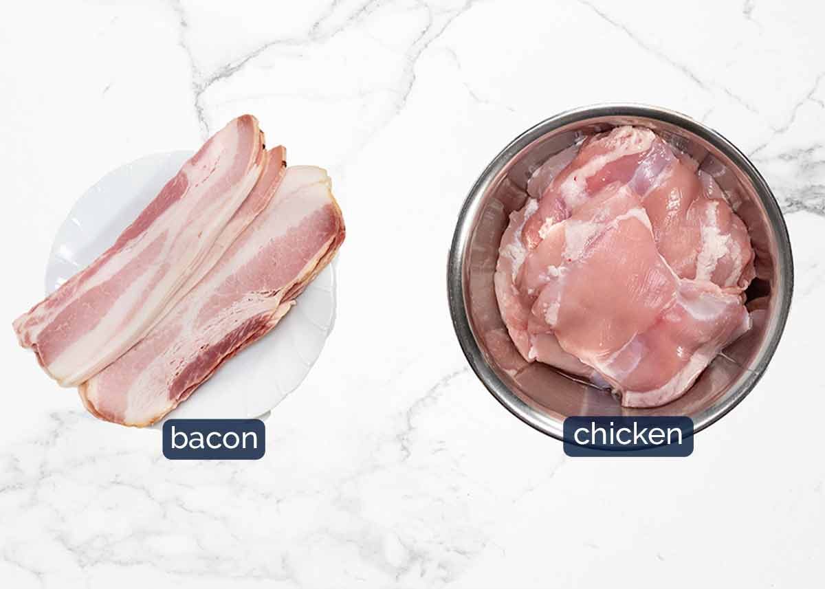 Chicken Cassoulet - ingredients