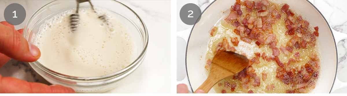 Chicken Cassoulet - steps