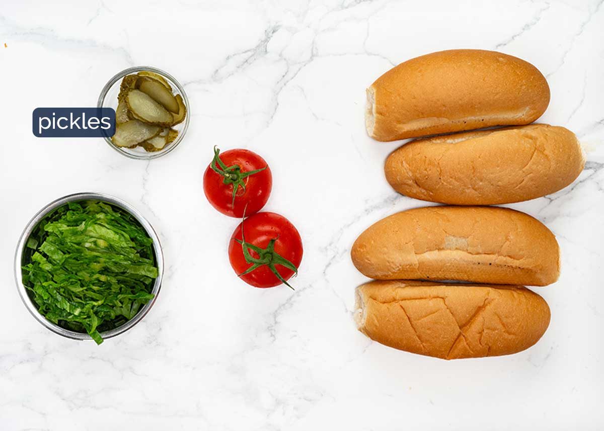 Po Boys ingredients