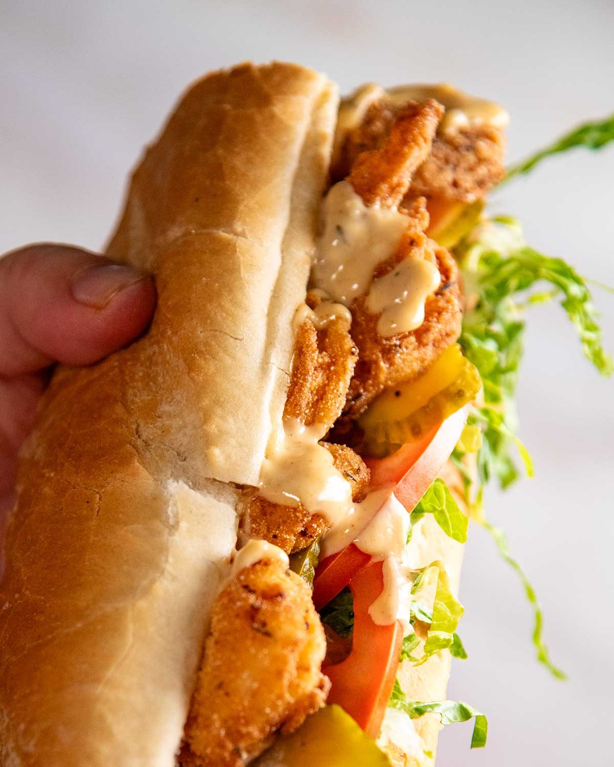 Shrimp Po' Boys (prawns)